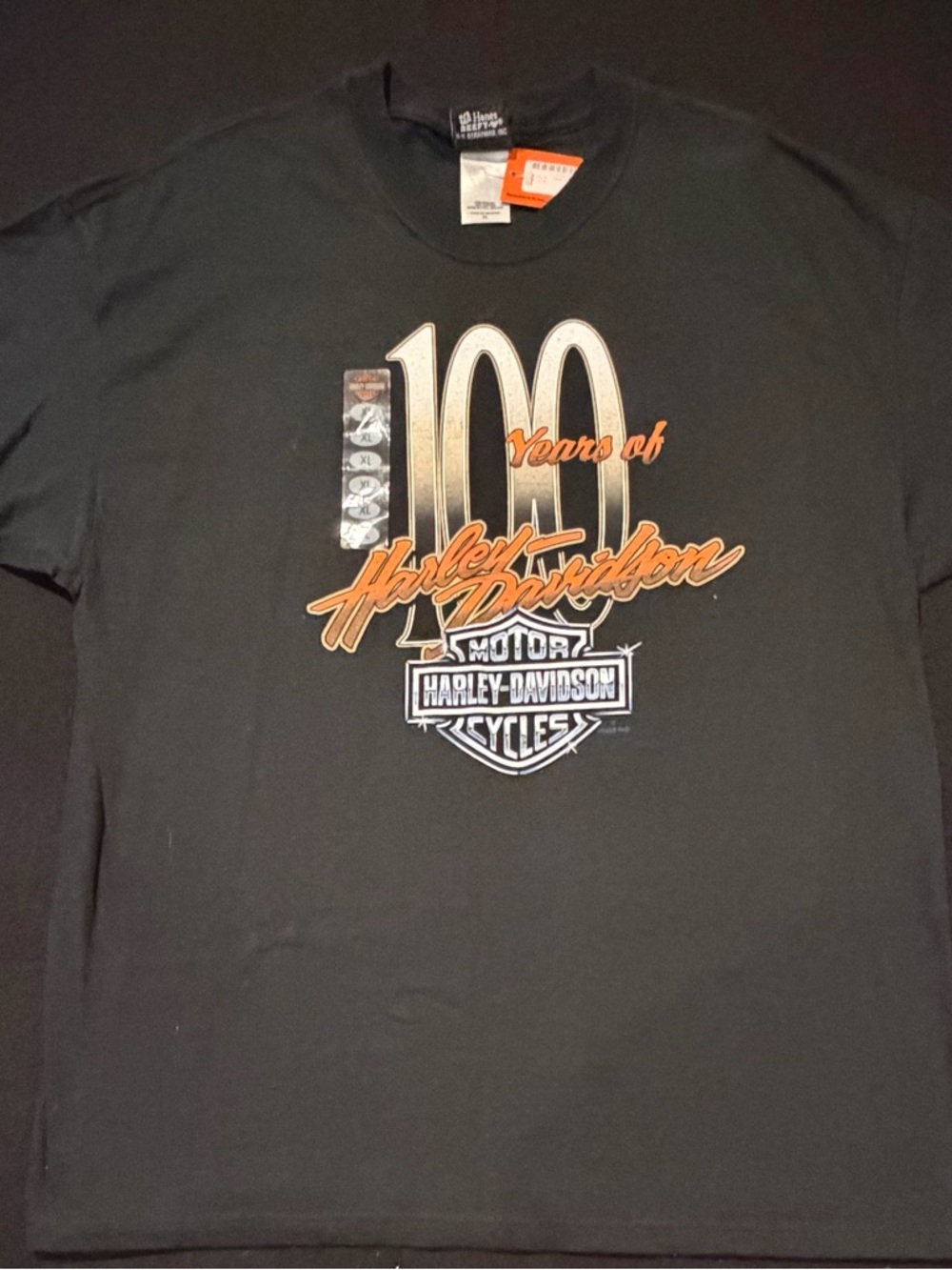Harley Davidson 100 Years New Berlin Wisconsin Chrome HD Emblem‎ Mens XL NWT